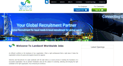 Desktop Screenshot of lambentworldwidejobs.com
